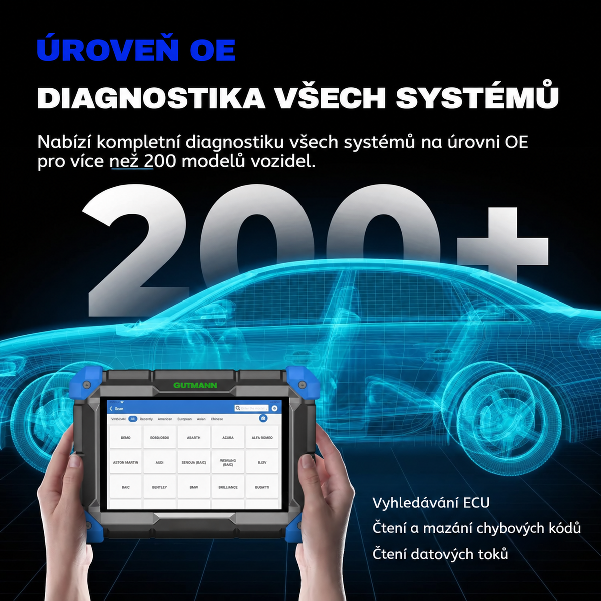 Profesionální automobilový diagnostický přístroj Phoenix Lite 3